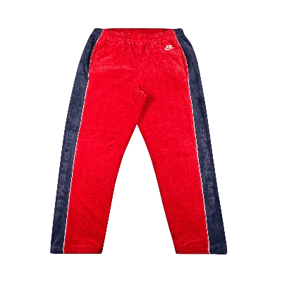 Pre-owned Supreme X Nike Velour Track Pant 'red'