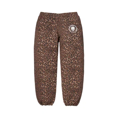 Pre-owned Supreme X Number (n)ine Drawstring Sweatpant 'leopard' | Brown | Men's Size S