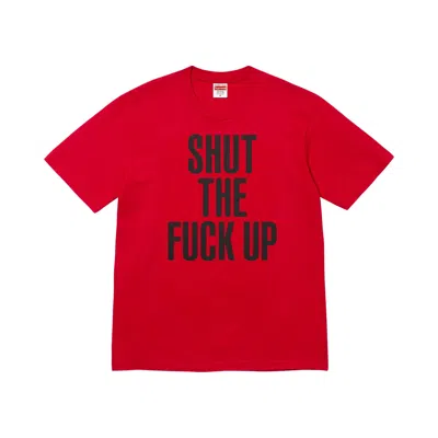 Pre-owned Supreme X Number (n)ine Shut Up Tee 'red' | Men's Size L