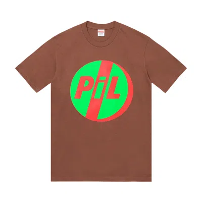 Pre-owned Supreme X Pil Tee 'brown' | Men's Size L