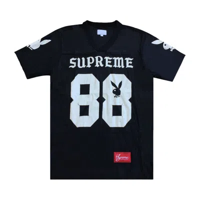 Pre-owned Supreme X Playboy Football Jersey 'black' | Men's Size S