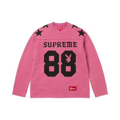 Pre-owned Supreme X Playboy Long-sleeve Top 'pink' | Men's Size Xl