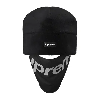 Pre-owned Supreme X Polartec Facemask Beanie 'black'