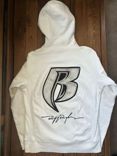 Pre-owned Supreme X Ruff Ryders Dmx White Hoodie Sweatshirt
