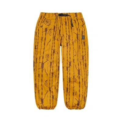 Pre-owned Supreme X South2 West8 Belted Pant 'mustard Pattern' | Yellow | Men's Size M