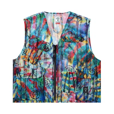 Pre-owned Supreme X South2 West8 Bush Vest 'multicolor' In Multi-color