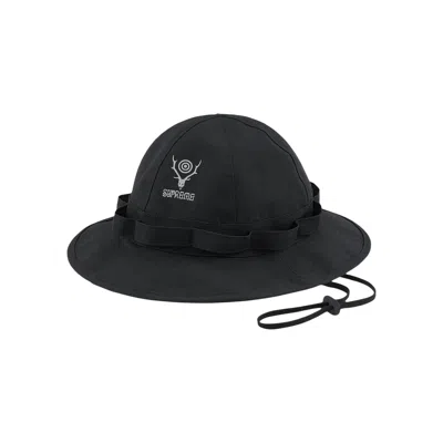 Pre-owned Supreme X South2 West8 Jungle Hat 'black'