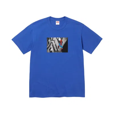 Pre-owned Supreme X Spider-man Tee 'royal' | Blue | Men's Size L