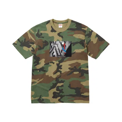 Pre-owned Supreme X Spider-man Tee 'woodland Camo' | Brown | Men's Size M