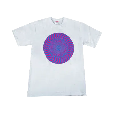 Pre-owned Supreme X Spitfire Classic Swirl T-shirt 'white'