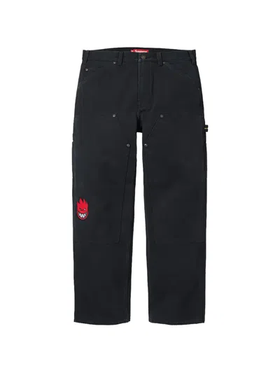 Supreme X Spitfire® Double Knee Painter Trousers In Black