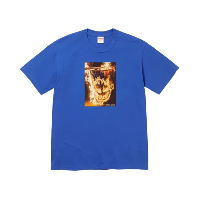 Pre-owned Supreme X Spitfire Flag Tee 'royal' | Blue | Men's Size Xxl