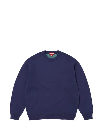 Supreme X Spitfire® Intarsia-knit Sweater In Black