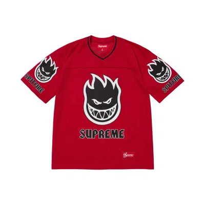 Pre-owned Supreme X Spitfire Jersey 'red' | Men's Size L