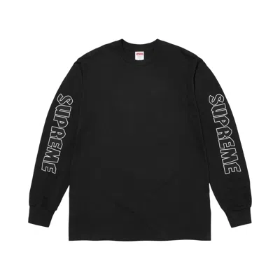 Pre-owned Supreme X Spitfire Long-sleeve Tee 'black' | Men's Size Xxl