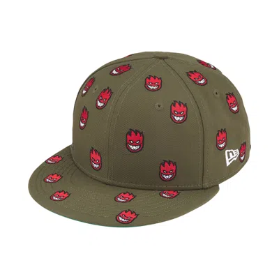 Pre-owned Supreme X Spitfire New Era 'olive' | Green | Men's Size 7.125