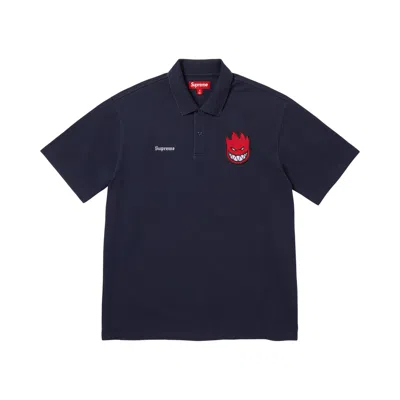 Pre-owned Supreme X Spitfire Polo 'navy' | Blue | Men's Size Xl