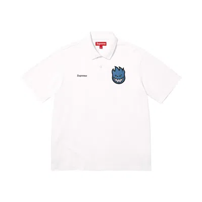 Pre-owned Supreme X Spitfire Polo 'white' | Men's Size S
