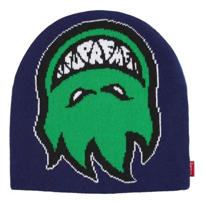 Supreme X Spitfire Ss26 Beanie 'navy' In Blue