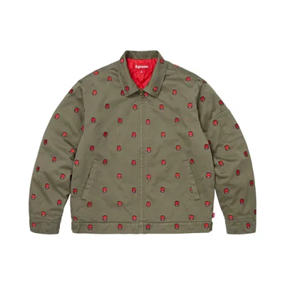 Pre-owned Supreme X Spitfire Work Jacket 'olive' | Green | Men's Size S