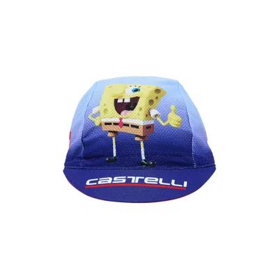 Pre-owned Supreme X Spongebob Squarepants X Castelli Cycling Cap 'blue' | Men's Size Onesize