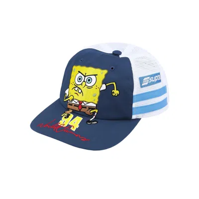 Pre-owned Supreme X Spongebob Squarepants X Jeff Hamilton Mesh Back 6-panel 'navy' | Blue | Men's Size Onesize
