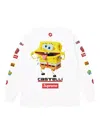 Supreme X Spongebob X Castelli Racing Long-sleeves T-shirt In White