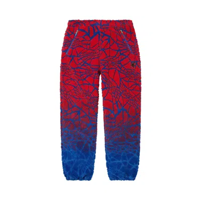 Pre-owned Supreme X Spyder Web Polar Fleece Pant 'royal' | Blue | Men's Size S