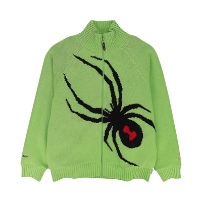 Pre-owned Supreme X Spyder Windstopper Zip Up Sweater 'green' | Men's Size L