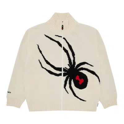 Pre-owned Supreme X Spyder Windstopper Zip Up Sweater 'stone' | Cream | Men's Size L