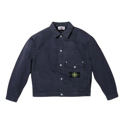 Supreme X Stone Island Fw23 Week10 Denim Trucker Jacket Logo 'black'