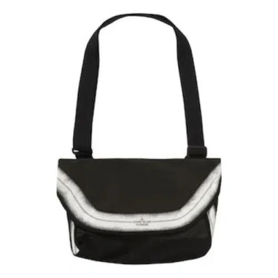 Supreme X Stone Island Stripe Messenger Bag 'black White'