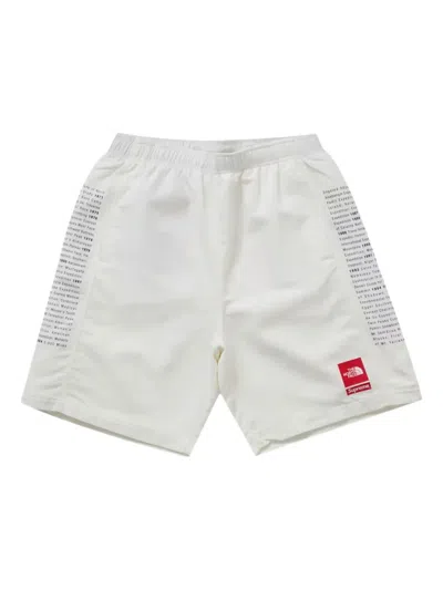 Supreme X Suprime X The North Face Text Print Short In White