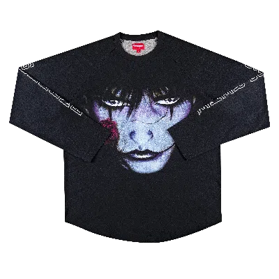 Pre-owned Supreme X The Crow Raglan Long-sleeve Top 'black Eyes'