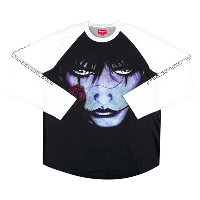 Pre-owned Supreme X The Crow Raglan Long-sleeve Top 'white Eyes'