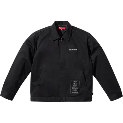 Pre-owned Supreme X The Crow Work Jacket 'black'