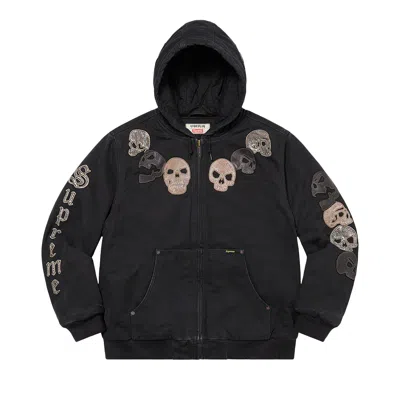 Pre-owned Supreme X The Great China Wall Hooded Work Jacket 'black'