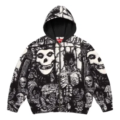 Supreme Misfits Zip-up Hoodie In Black