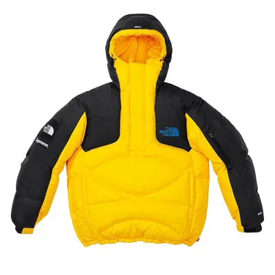 Pre-owned Supreme X The North Face 800-fill Half Zip Hooded Pullover 'yellow'