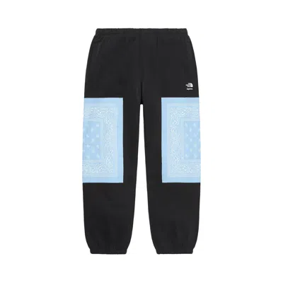 Pre-owned Supreme X The North Face Bandana Sweatpant 'black'