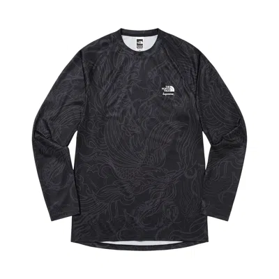 Pre-owned Supreme X The North Face Base Layer Long-sleeve Top 'black Dragon'