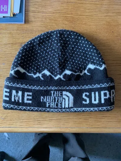 Pre-owned Supreme X The North Face Beanie Black