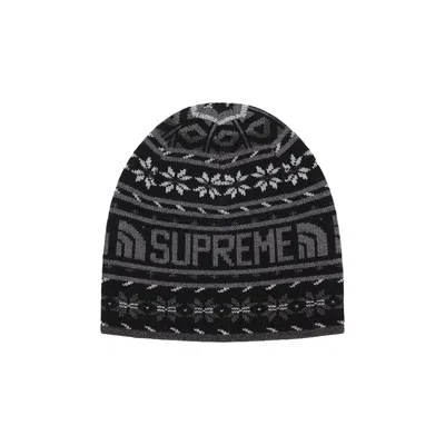 Pre-owned Supreme X The North Face Beanie 'black'