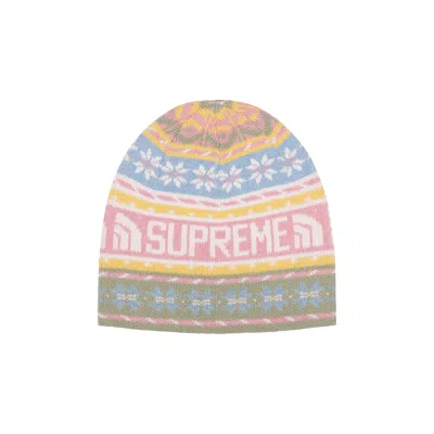 Pre-owned Supreme X The North Face Beanie 'pink'
