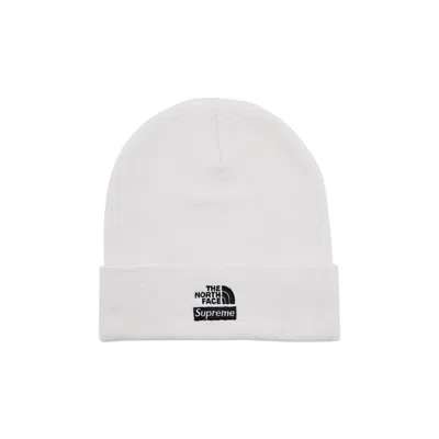 Pre-owned Supreme X The North Face Beanie 'white'