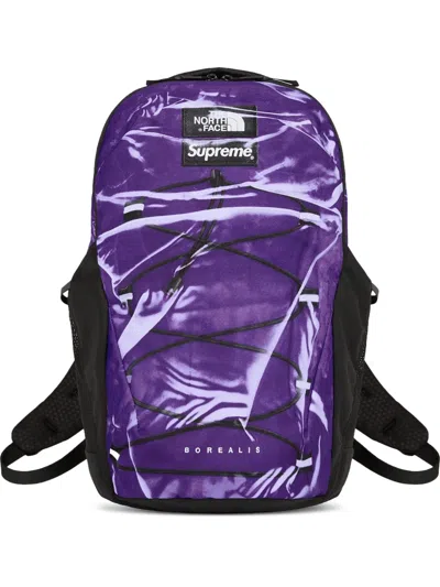 Supreme X The North Face Borealis Trompe L'oeil "purple" Backpack