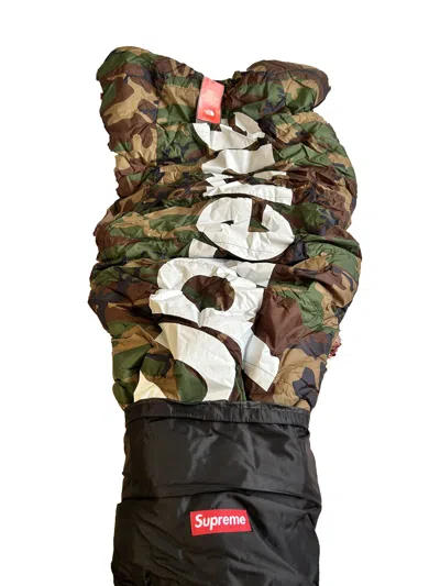 Pre-owned Supreme X The North Face Camo Domolite Sleeping Bag S/s 11 Camp Box Logo In Multi