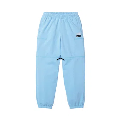 Pre-owned Supreme X The North Face Convertible Sweatpant 'blue'