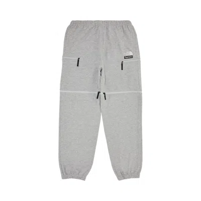 Pre-owned Supreme X The North Face Convertible Sweatpant 'heather Grey'
