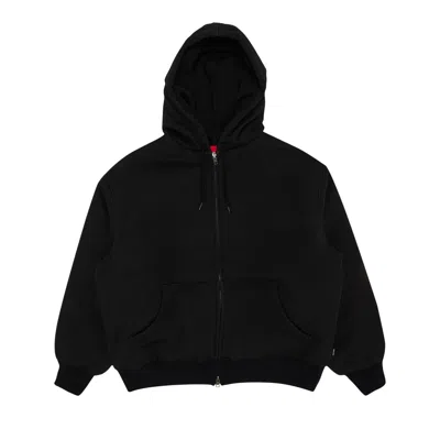 Pre-owned Supreme X The North Face Down Filled Zip Up Hooded Sweatshirt 'black'